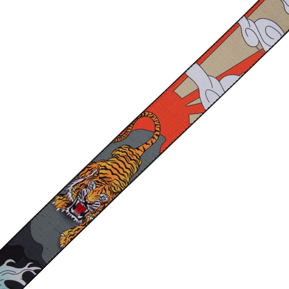 Levy's 2”Polyester Guitar Strap with Japanese Traditional Tiger Motif MPD2-124