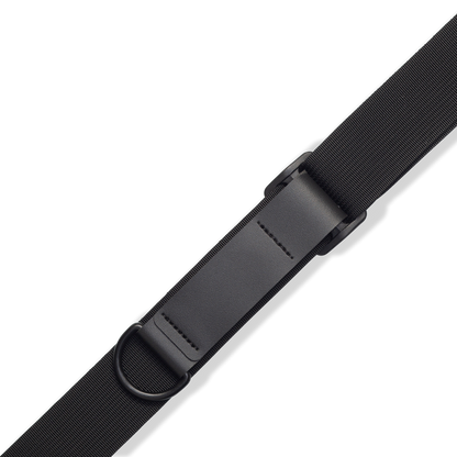 Levy's 3" Ergo Garment Leather Guitar Strap w/Suede Backing & Padding MRHSS-BLK