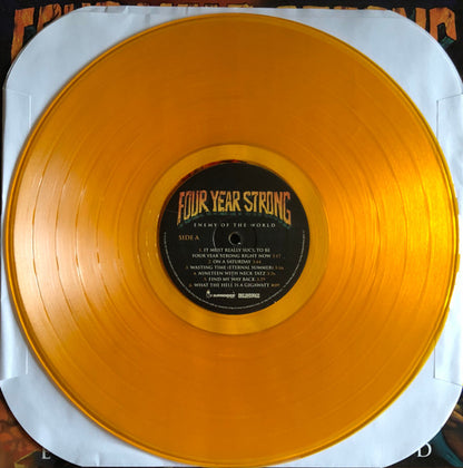 Four Year Strong – Enemy Of The World (Gold/Orange Trans) - (USED)