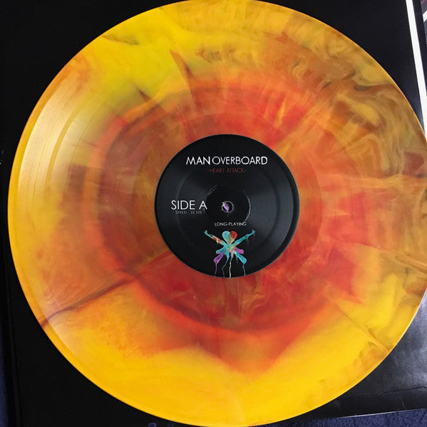 Man Overboard – Heart Attack (Red & Gold Starburst) - (USED)