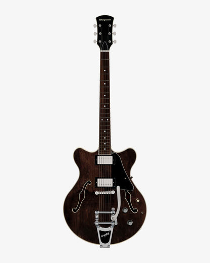 Orangewood Clementine Semi Hollow Bigsby Electric Guitar - Dark Walnut