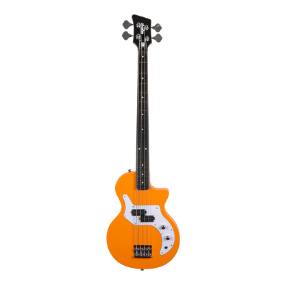 Orange Amps - O Bass: 4 string electric bass guitar in orange finish white binding