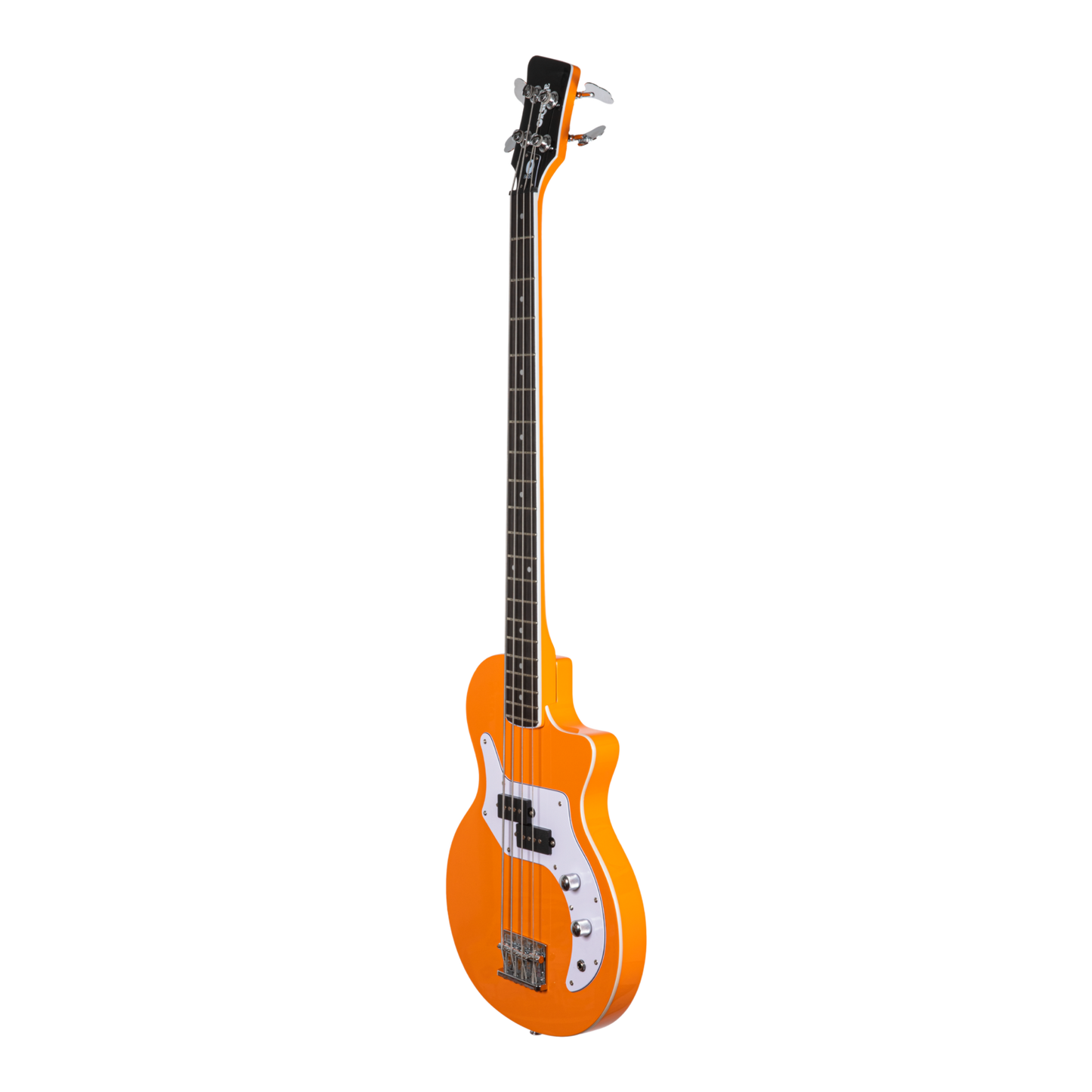 Orange Amps - O Bass: 4 string electric bass guitar in orange finish white binding