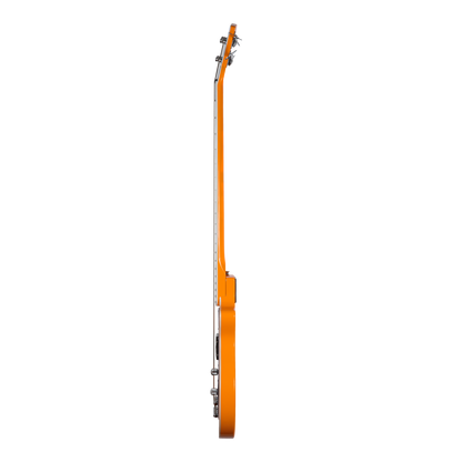 Orange Amps - O Bass: 4 string electric bass guitar in orange finish white binding