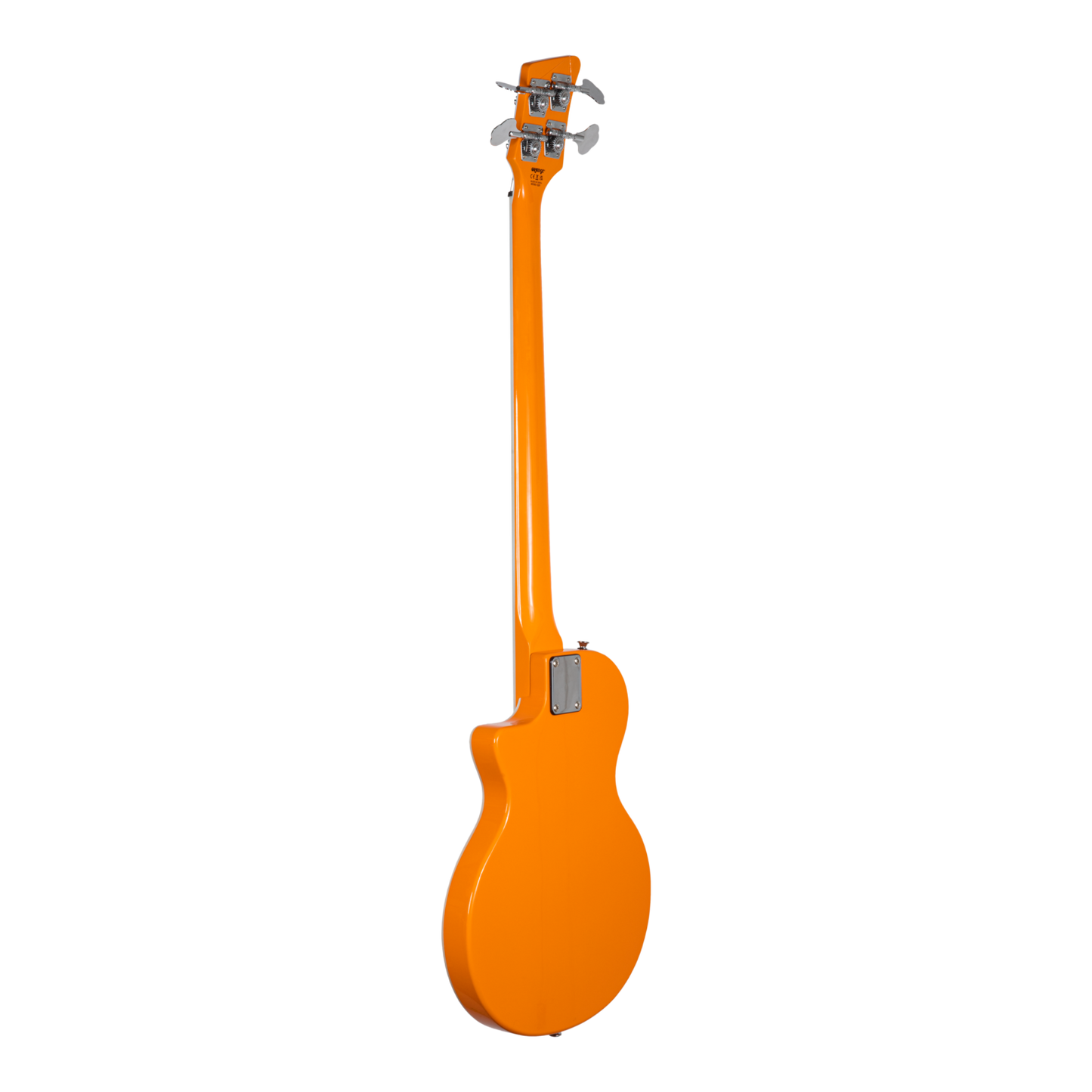 Orange Amps - O Bass: 4 string electric bass guitar in orange finish white binding