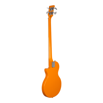 Orange Amps - O Bass: 4 string electric bass guitar in orange finish white binding