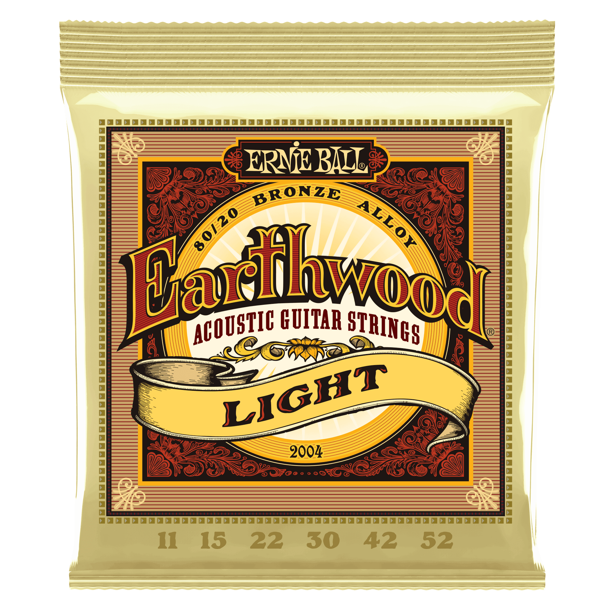 ERNIE BALL EARTHWOOD LIGHT 2004 FRONT PRODUCT IMAGE