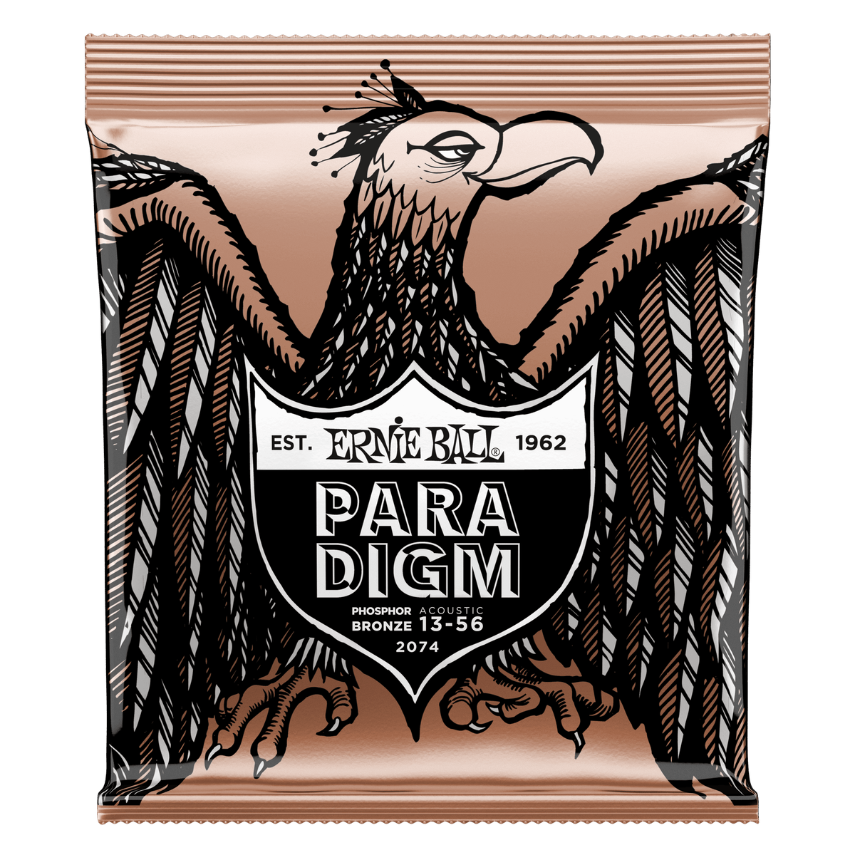 Extra Light Paradigm Phosphor Bronze Acoustic Guitar Strings 10-50 Gauge