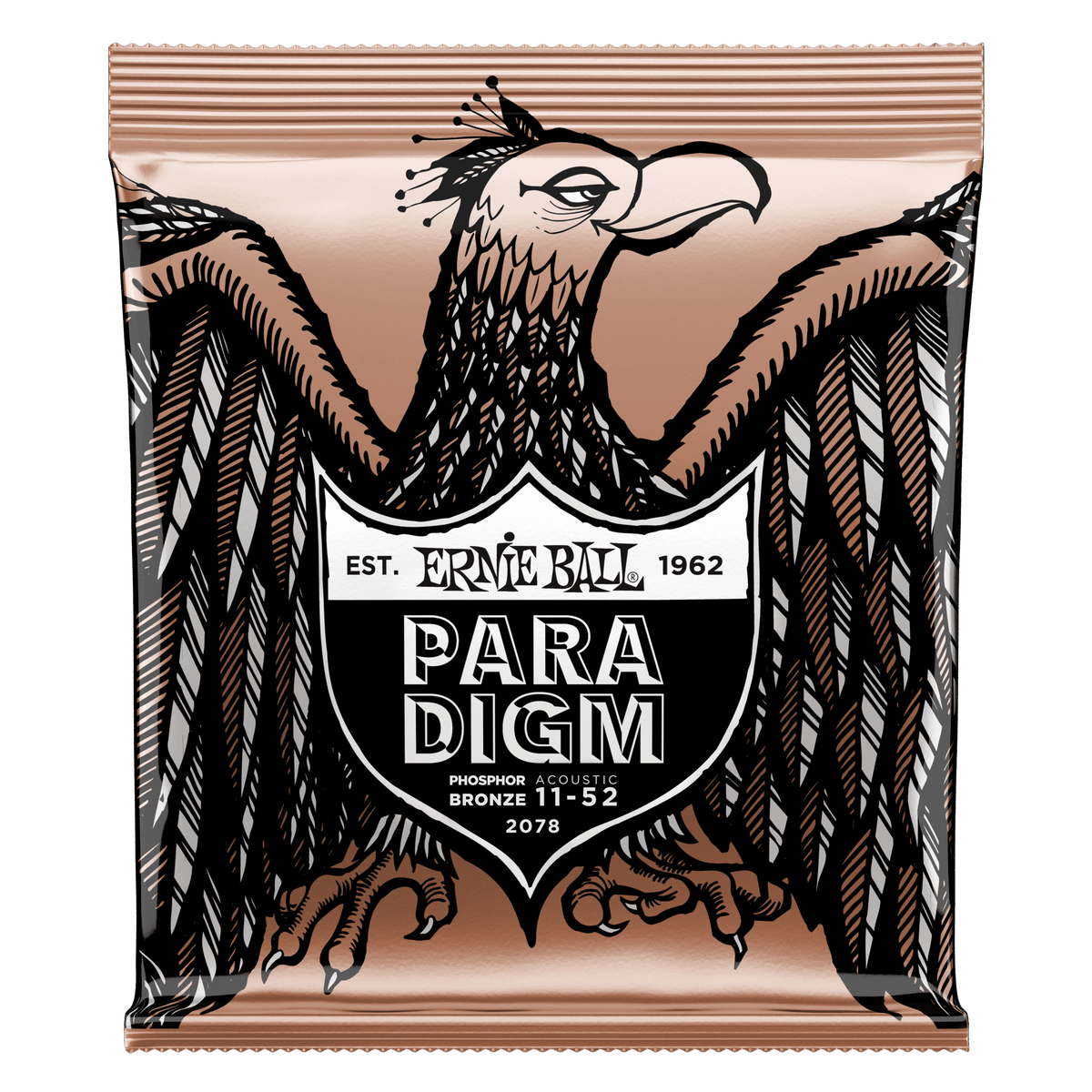 Extra Light Paradigm Phosphor Bronze Acoustic Guitar Strings 10-50 Gauge