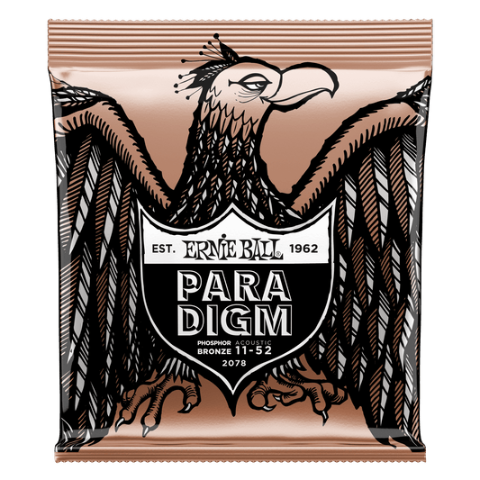 Light Paradigm Phosphor Bronze Acoustic Guitar Strings 11-52 Gauge