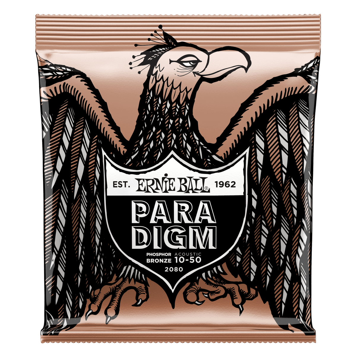 Extra Light Paradigm Phosphor Bronze Acoustic Guitar Strings 10-50 Gauge