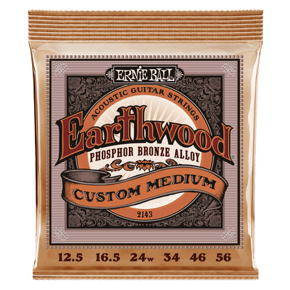 Light Earthwood Phosphor Bronze Acoustic Guitar Strings 11-52 Gauge