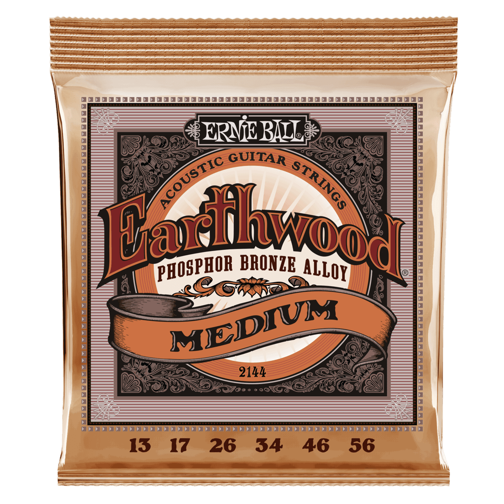 Light Earthwood Phosphor Bronze Acoustic Guitar Strings 11-52 Gauge
