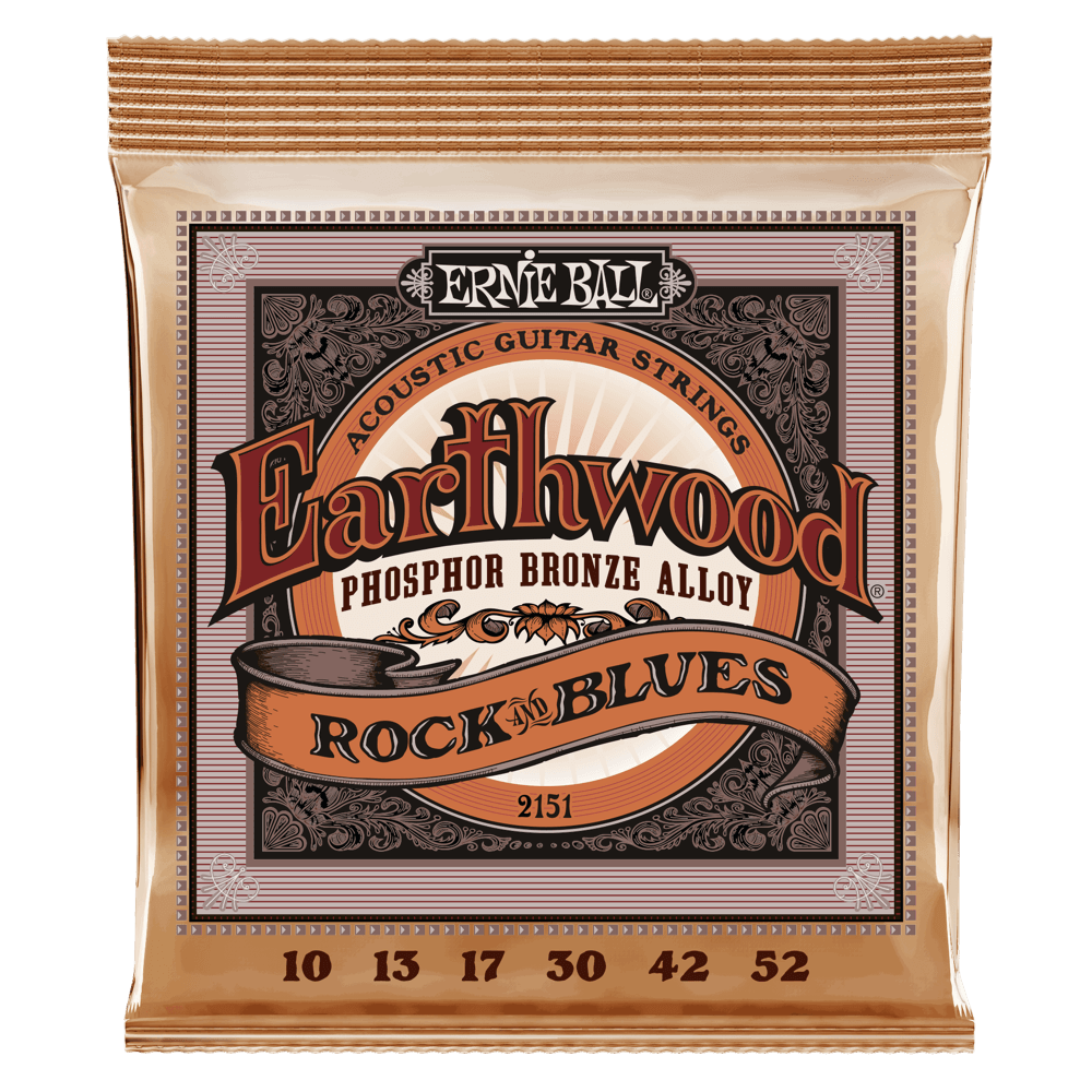 Light Earthwood Phosphor Bronze Acoustic Guitar Strings 11-52 Gauge