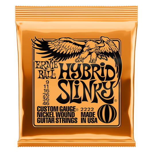 Ernie Ball Hybrid Slinky Nickel Wound Electric Guitar Strings – 9-46 Gauge