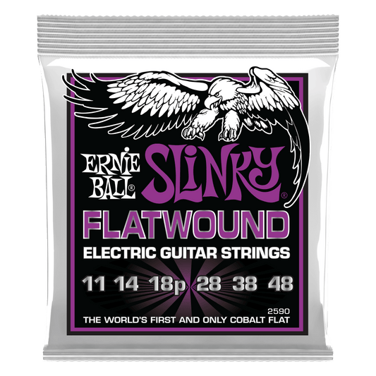 Erne Ball  Power Slinky Cobalt Electric Flatwound Guitar Strings 11-48 Gauge