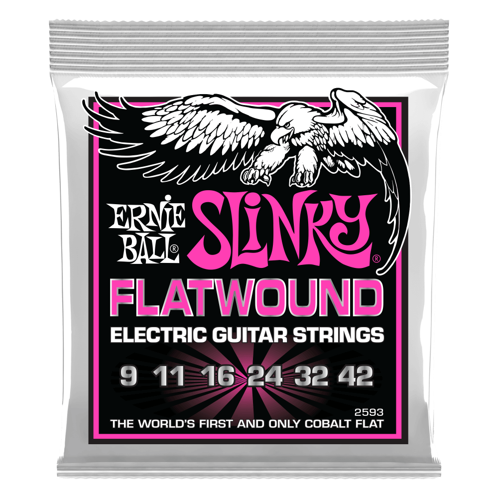 Erne Ball  Super Slinky Cobalt Flatwound Electric Guitar Strings 9-42 Gauge