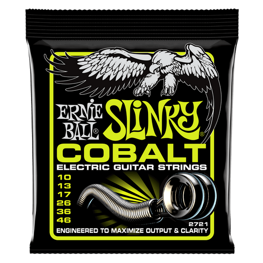 Regular Slinky Cobalt Electric Guitar Strings – 10-46 Gauge