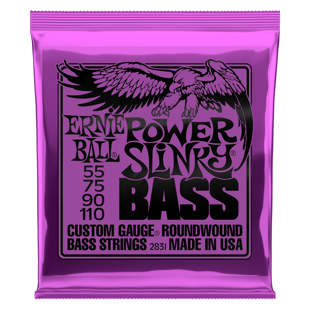 Ernie Ball 2831 Power Slinky Nickel Wound Electric Bass Strings 55-110 Gauge