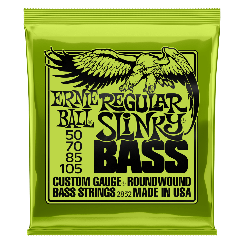 Ernie Ball 2832 Regular Slinky Nickel Wound Electric Bass Strings 50-105 Gauge