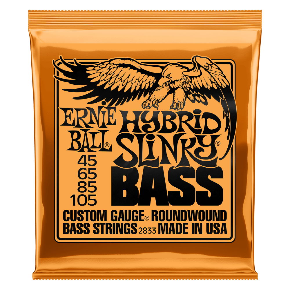 Ernie Ball 2833  Hybrid Slinky Nickel Wound Electric Bass Strings 45-105 Gauge