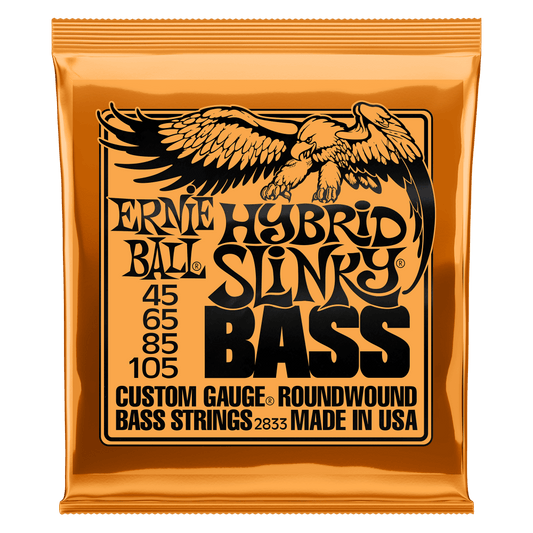 Ernie Ball 2833  Hybrid Slinky Nickel Wound Electric Bass Strings 45-105 Gauge