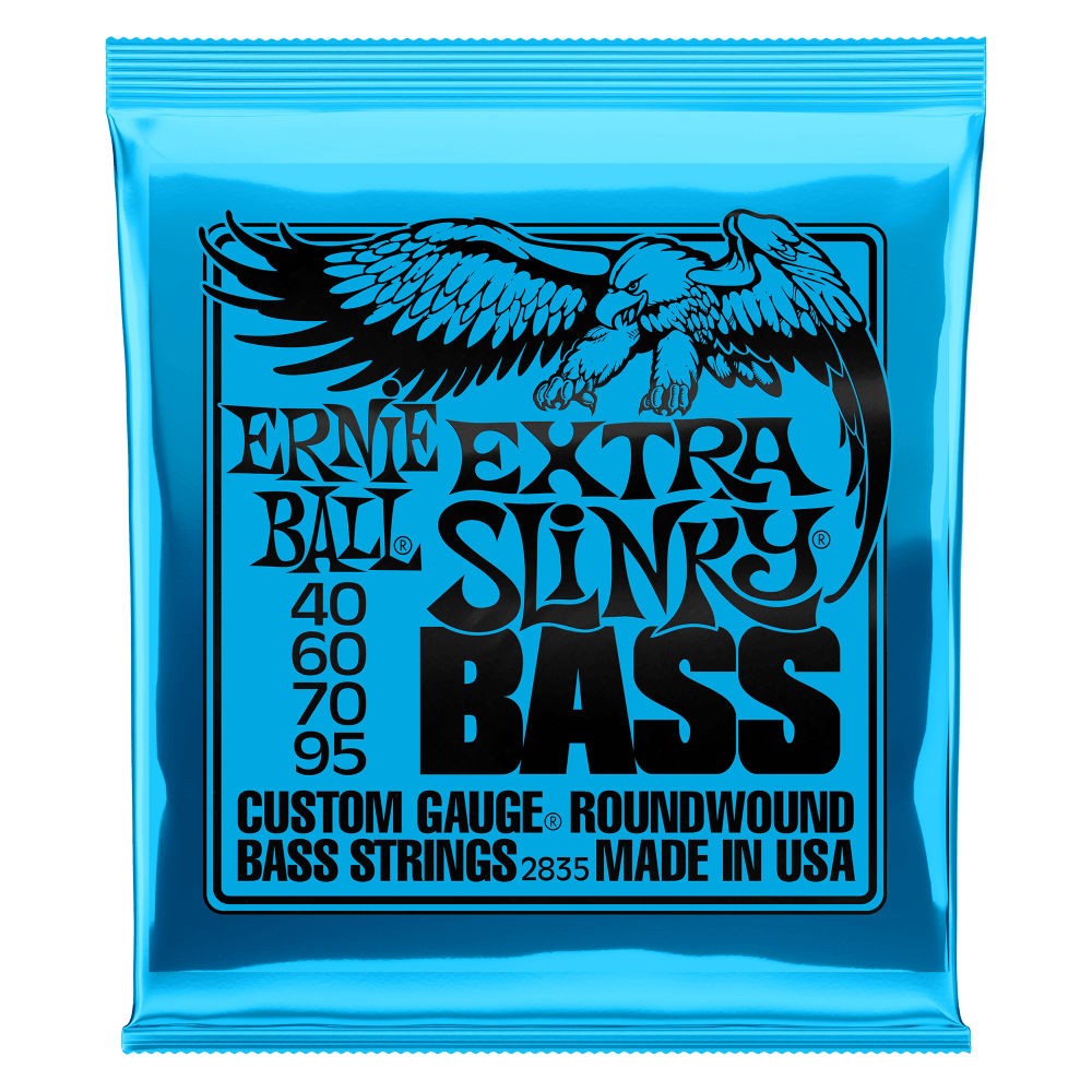 Ernie Ball 2835 Extra Slinky Nickel Wound Electric Bass Strings 40-95 Gauge