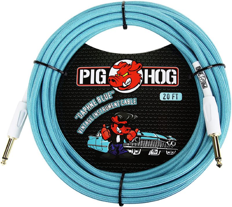 Pig Hog - PCH20AG Instrument Cable. Daphne Blue 20'