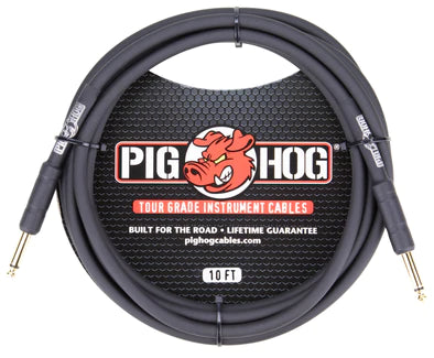 Pig Hog 10ft 1/4″ – 1/4″ 8mm Inst. Cable