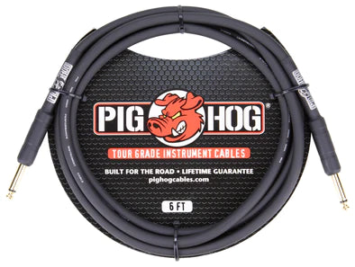 Pig Hog PH6 6ft 1/4″ – 1/4″ 8mm Inst Cable