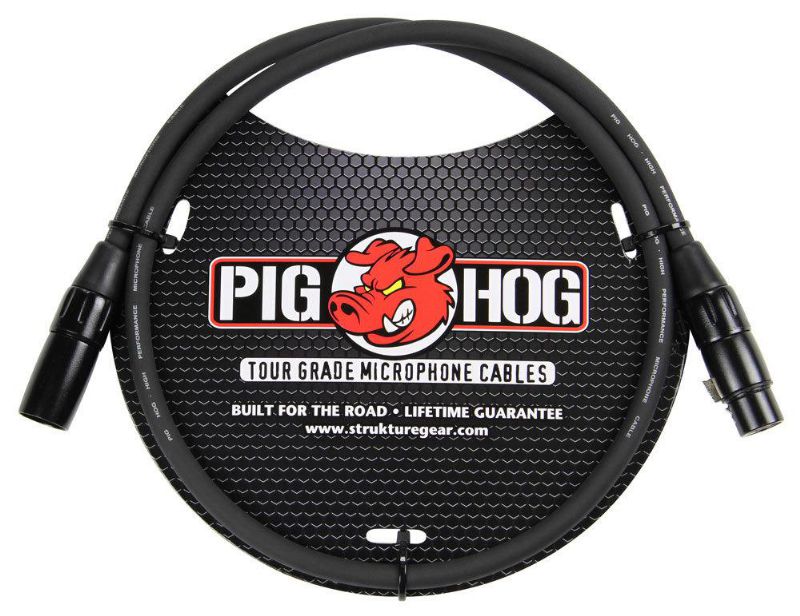 Pig Hog - 8mm Mic Cable, 3ft XLR