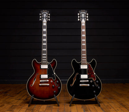 D'Angelico Premier Mini DC - Black Flake w/Gig Bag