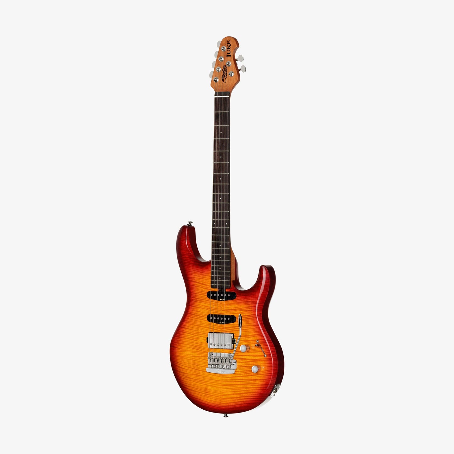 Sterling  Luke HSS ST-LK100HSS-HCB-R2-C Steve Lukather Signature Heritage Cherry Burst