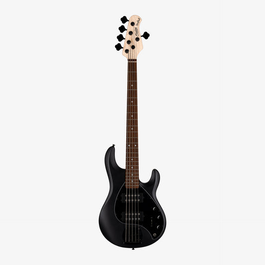 Sterling StingRay5 HH Electric 5 String Bass in Stealth Black