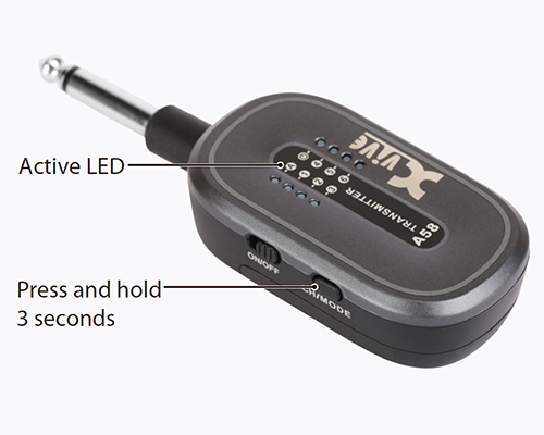 Xvive A58 Comlete Guitar Wireless System - Gray