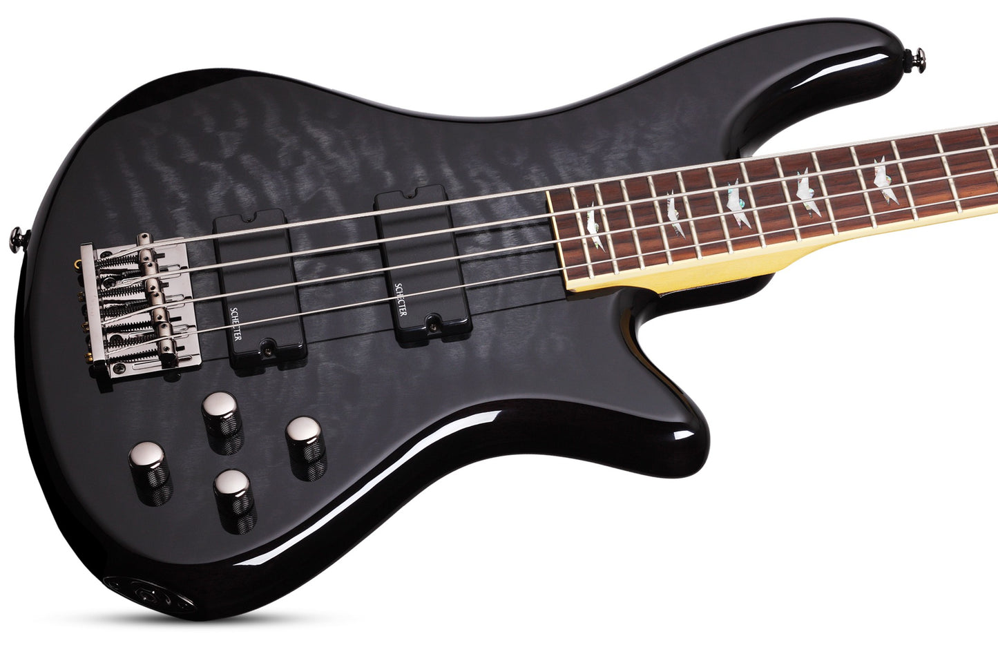 Schecter 2503 Stiletto Extreme-4 See-Thru Black (STBLK)