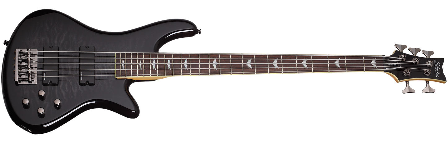 Schecter 2504 Stiletto Extreme-5 Electric Bass See-Thru Black (STBLK)