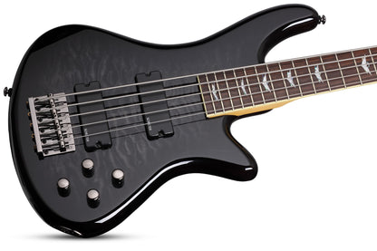 Schecter 2504 Stiletto Extreme-5 Electric Bass See-Thru Black (STBLK)