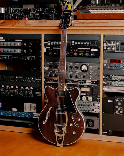 Orangewood Clementine Semi Hollow Bigsby Electric Guitar - Dark Walnut