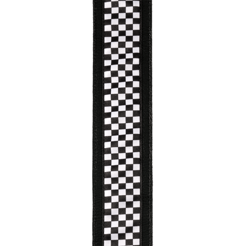 Hybrid Leather Guitar Strap, Checkered 25HY01-DX