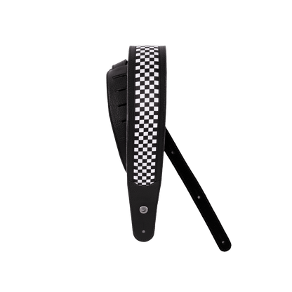 Hybrid Leather Guitar Strap, Checkered 25HY01-DX