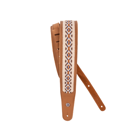Hybrid Leather Guitar Strap, Desert