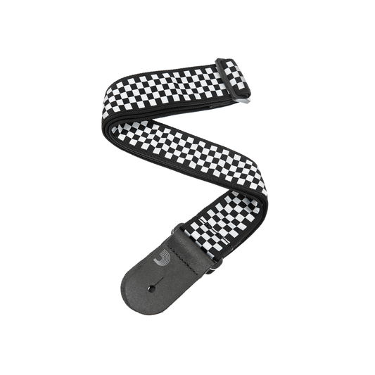 Woven Guitar Strap, Check Mate