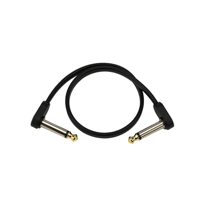D'Addario Flat Patch Cable, 4in Right Angle, Twin PK