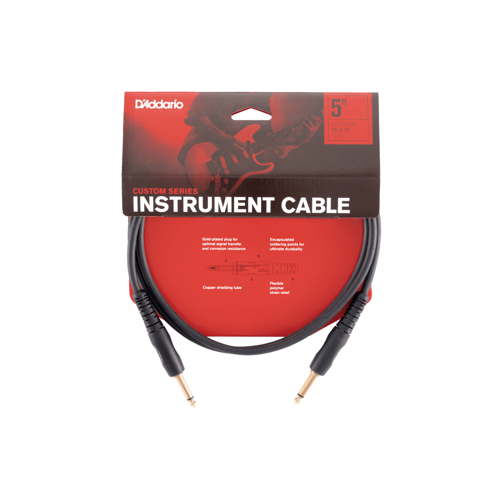 D'Addario Custom Series Instrument Cable, 10 feet