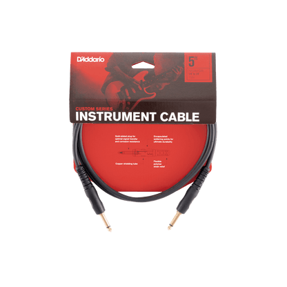 D'Addario Custom Series Instrument Cable, 5 feet