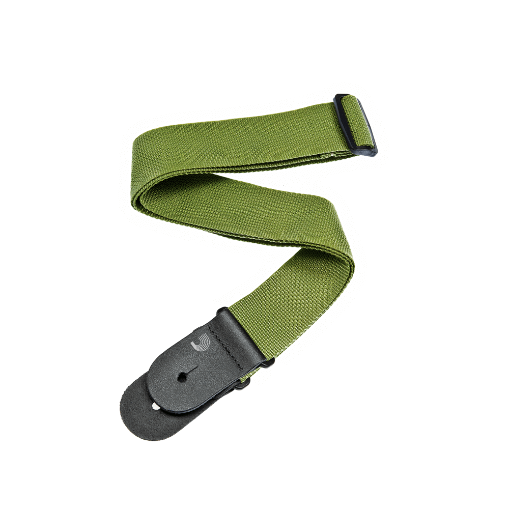 Polypropylene Guitar Strap, Green