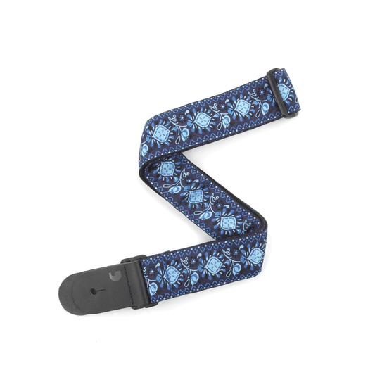 Woven Guitar Strap, Monterey 2, Blue