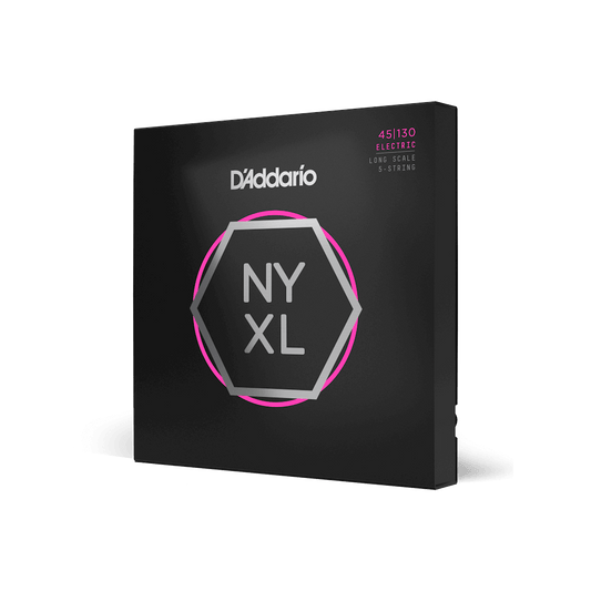 Daddario 45-130 Regular Light 5-String, Long Scale, NYXL Bass Strings