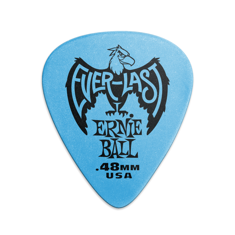 ERNIE BALL EVERLAST PICKS .48 FRONT VIEW